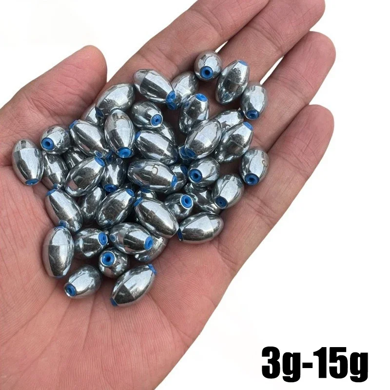Fishing Hook Offset - 10 قطع/مجموعة من ثقالات الصيد المجوفة