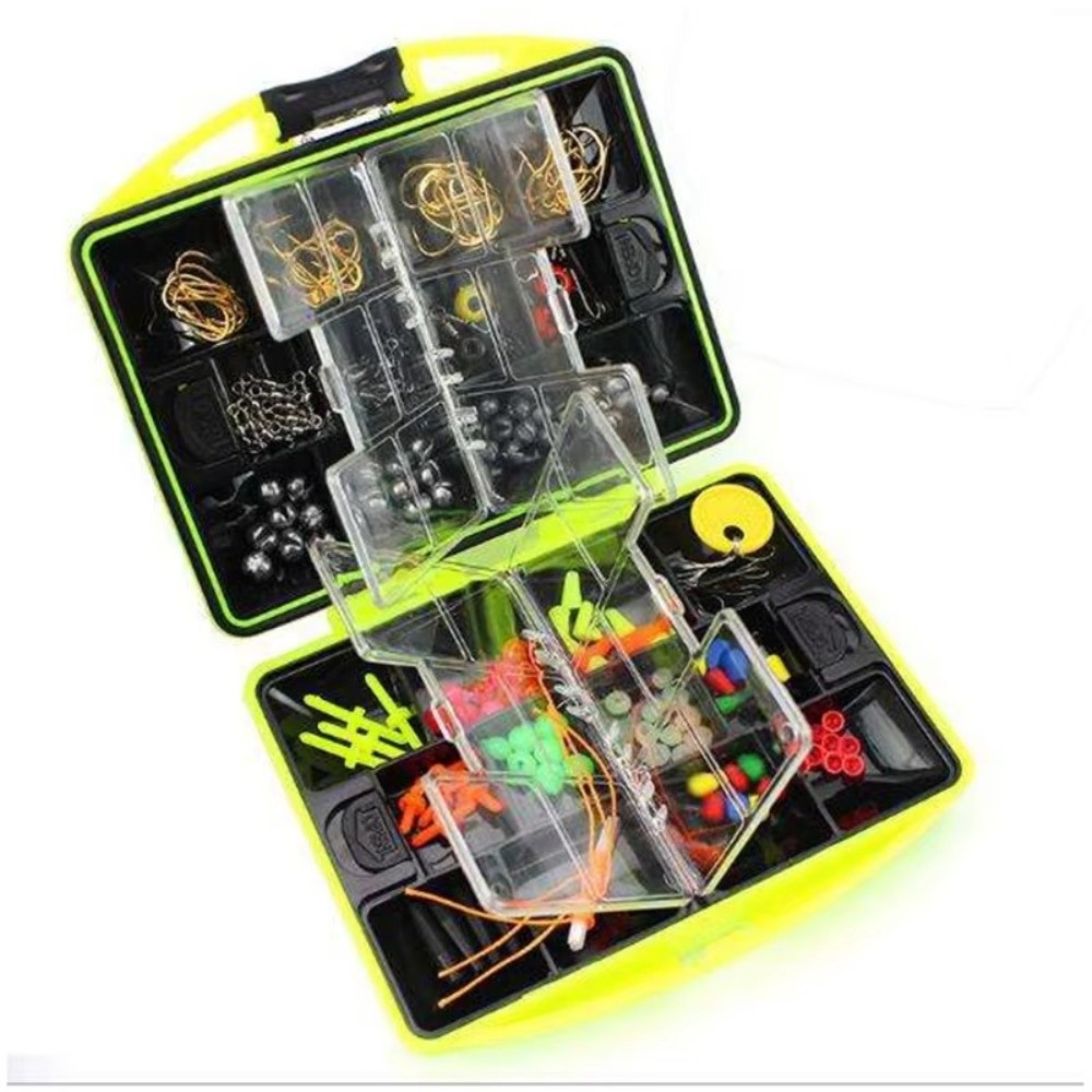 مجموعة أدوات صيد السمك 184 قطع - مراجعة Fishing Hook Box وسعره